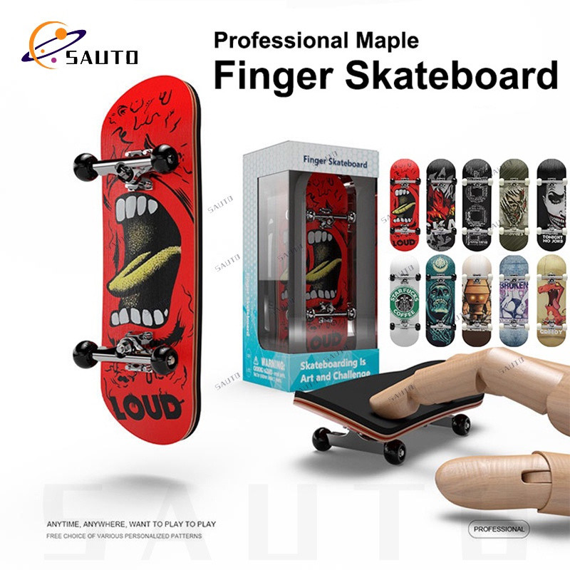 Mini Skate De Dedo-Brinquedo Portátil De Mesa De Escritório Para Alívio Do Estresse , Inquietação , Legal De 2025 , Trei