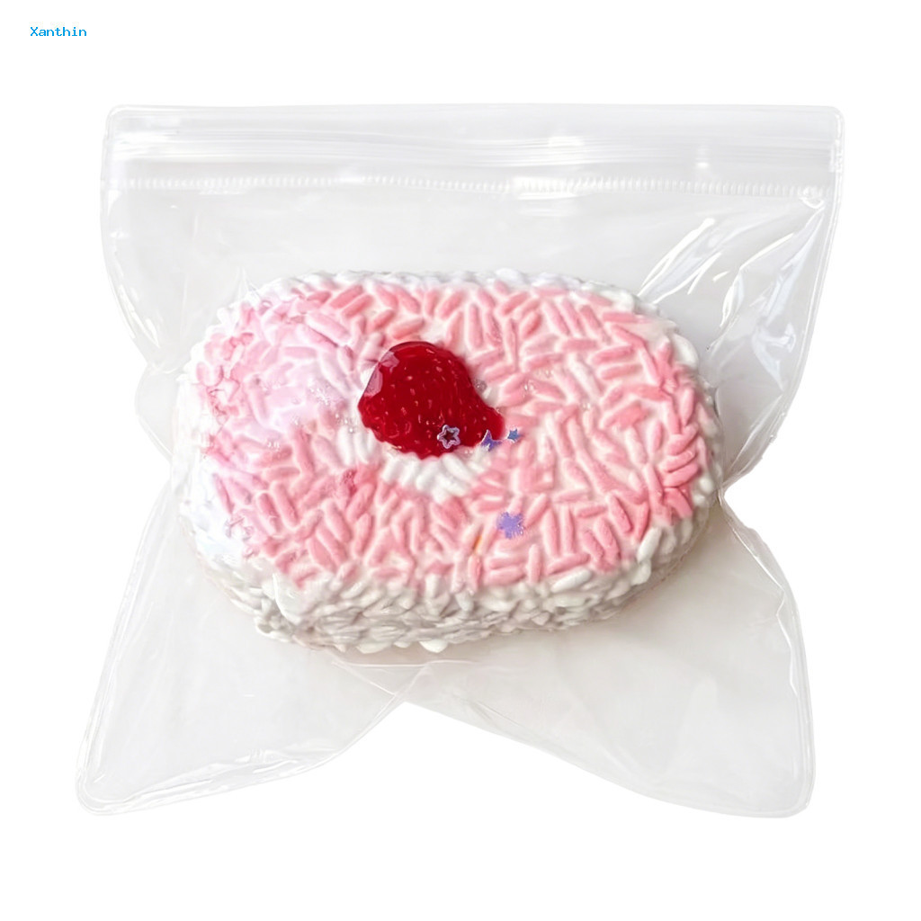 Pinch Stress Reliever Anxiety Relief Rice Ball Simulated Squeeze Toy Food Grade Silicone Fidget Decompression Cute for K