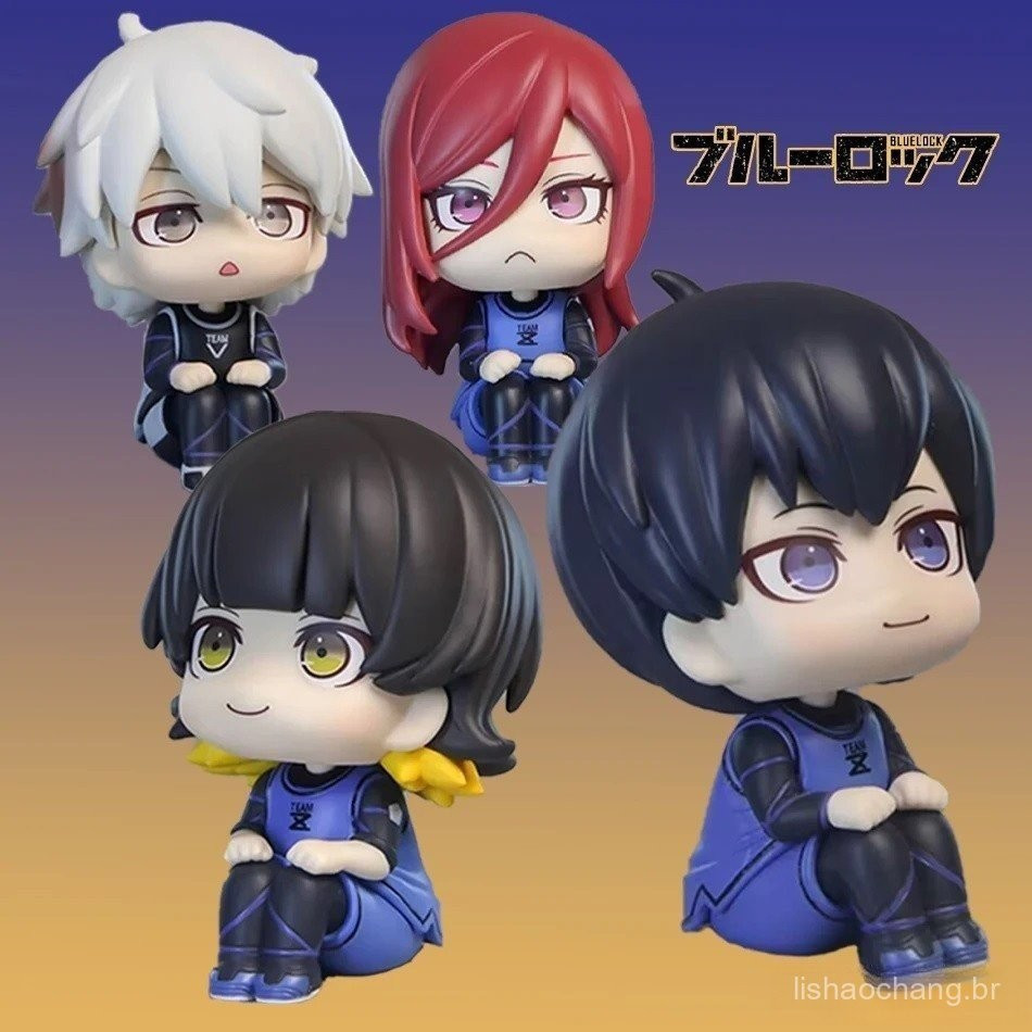 Personagens de Anime Blue Lock Isagi Yoichi Hyakushou Yagami Nagi Nagi Seishiro Figuras Móveis em PVC Figuras Colecionáv