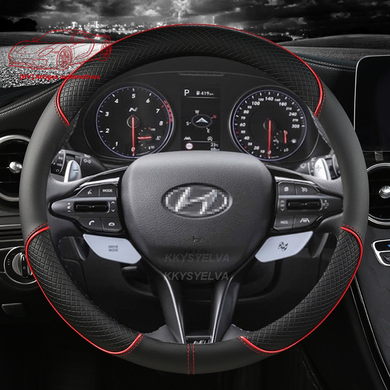 Para Hyundai i40 i30 i20 i10 ix35 ix25 Tucson Acento Elantra Santa Fe Creta Solaris Kona Acessórios para Capa de Volante