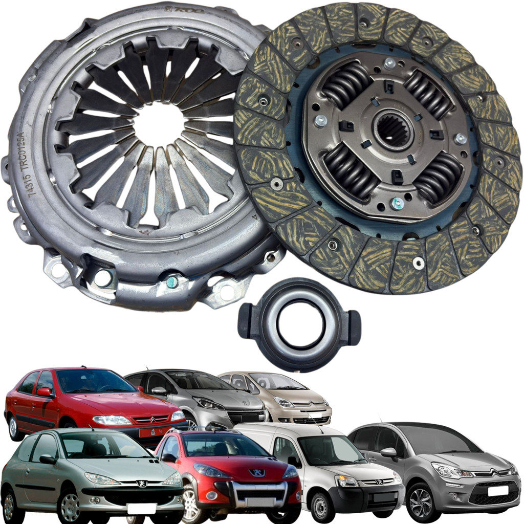 Kit Embreagem ROC para C3 Xsara Xsara Picasso 206 207 208 Hoggar Partner 1.4 1.5 8V 1.6 16V 74315