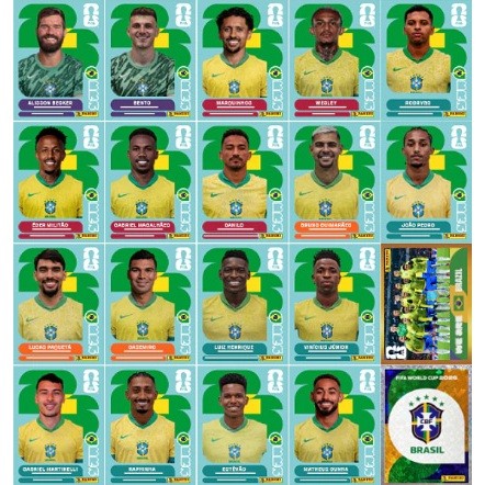 Kit Figurinhas Copa do Mundo 2026 Seleções Completas