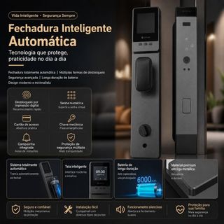 Fechadura De Porta Com Reconhecimento Facial 3d, Impressão Digital zem/biometria