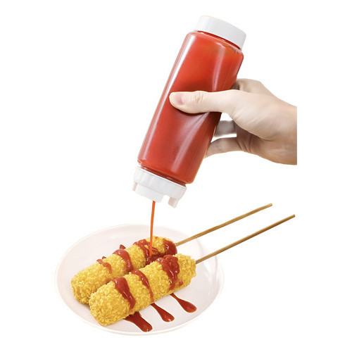 Bisnaga Invertida 700ml Para Temperos Molhos Caldas Ketchup Maionese FIFO