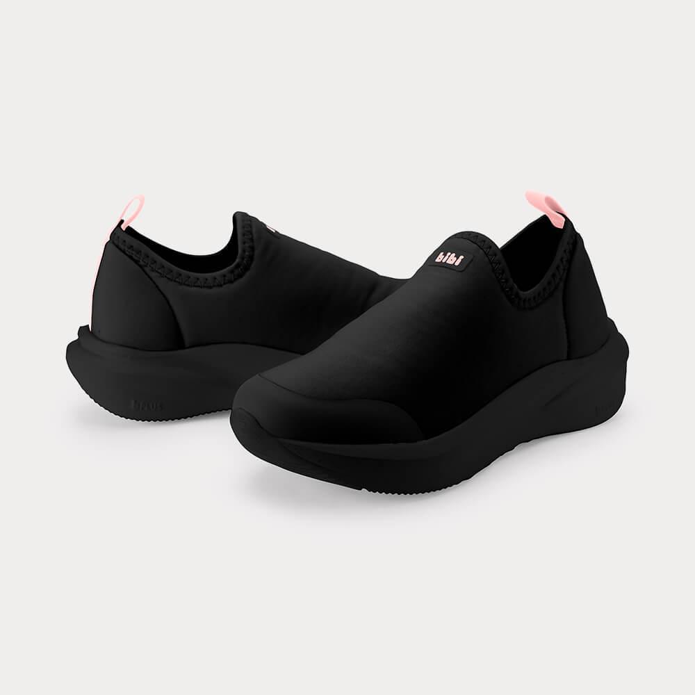 Tênis Infantil Bibi Volt 2.0 Preto com Rosa — imagem 2 de 2