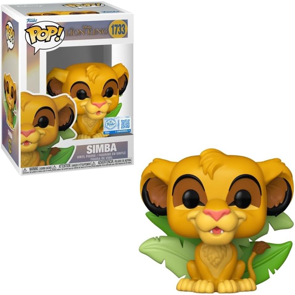 Boneco Funko Pop Disney Rei Leão Simba Com Folhas 1733