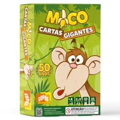 JOGO DO MICO COPAG 25 CARTAS GIGANTES BRINQUEDOS RACIOCÍNIO MACACO EDUCATIVO ANIMAIS BARALHO CRIANÇA