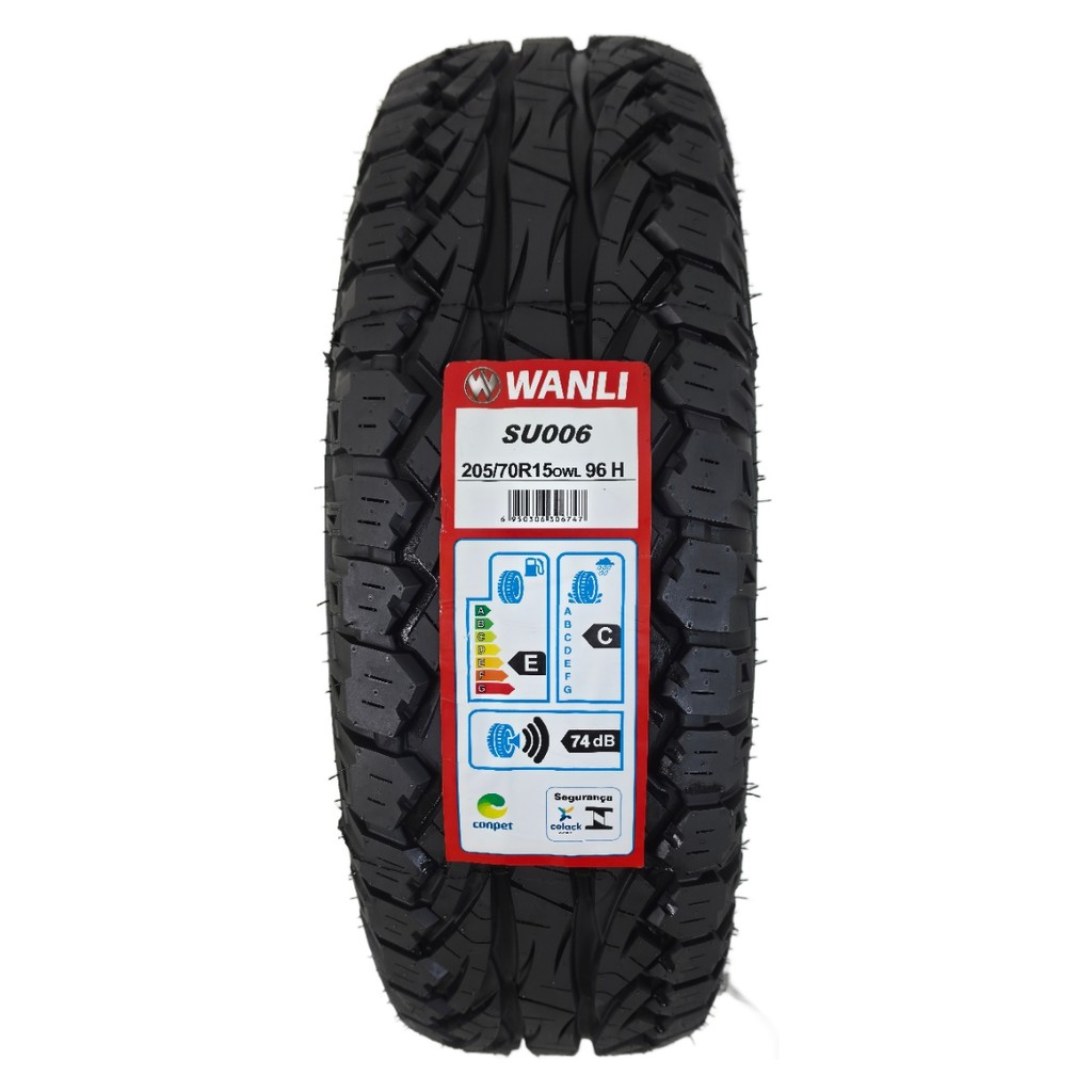 Pneu Novo 205/70R15 96H Wanli SU006 AT EcoSport Aircross Idea Palio Adventure