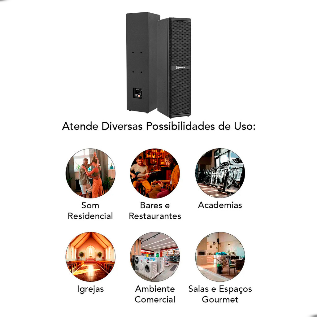 Caixa Acústica T 400.4 HF Taramps 400W Preta de 4 Alto-Falante de 4 Polegadas Lançamento — imagem 2 de 2