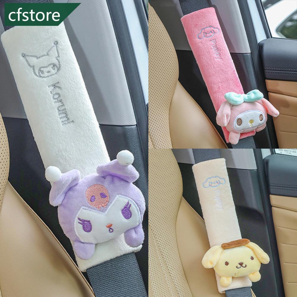 CFSTORE 1Pc Universal Cinto De Segurança Do Carro Capa Ombro Dos Desenhos Animados Sanrio Kawaii Cinnamoroll Protetora A