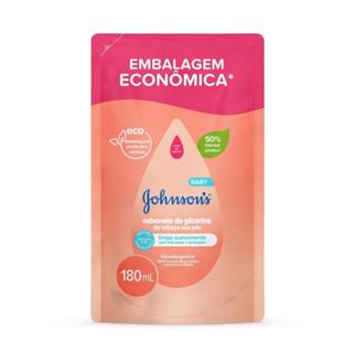 SABONETE LÍQUIDO JOHNSONS BABY CABEÇA AOS PÉS REFIL 180ML em Oferta na Shopee