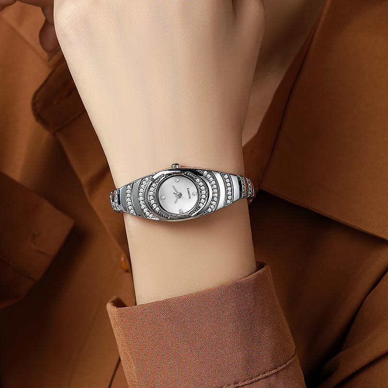 Relógio feminino elegante, relógio de pulso feminino, relógio com pulseira, relógio de quartzo, envio direto de peça úni