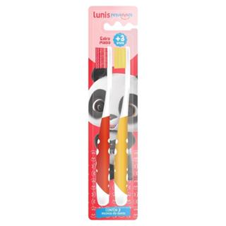 Escova De Dente Lunis Pequeninos Extra Macia 2 Unidades em Oferta na Shopee