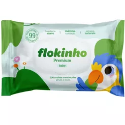 Lenços Umedecidos Flokinho Premium Baby 100un