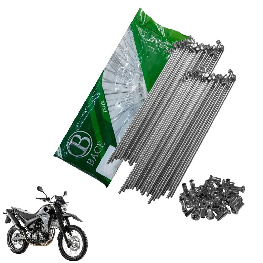 Jogo Raios Roda Yamaha Xt660 660 Traseiro Inox 4mm Bace