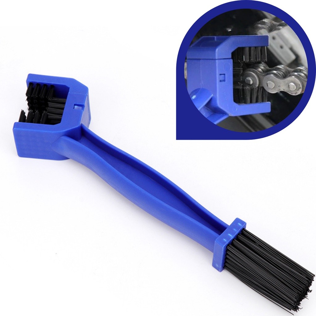 Escova Limpeza de Corrente Transmissão Moto Bike Escova Limpeza Para Corrente Veicular Automotivo Transmissão Moto Bike