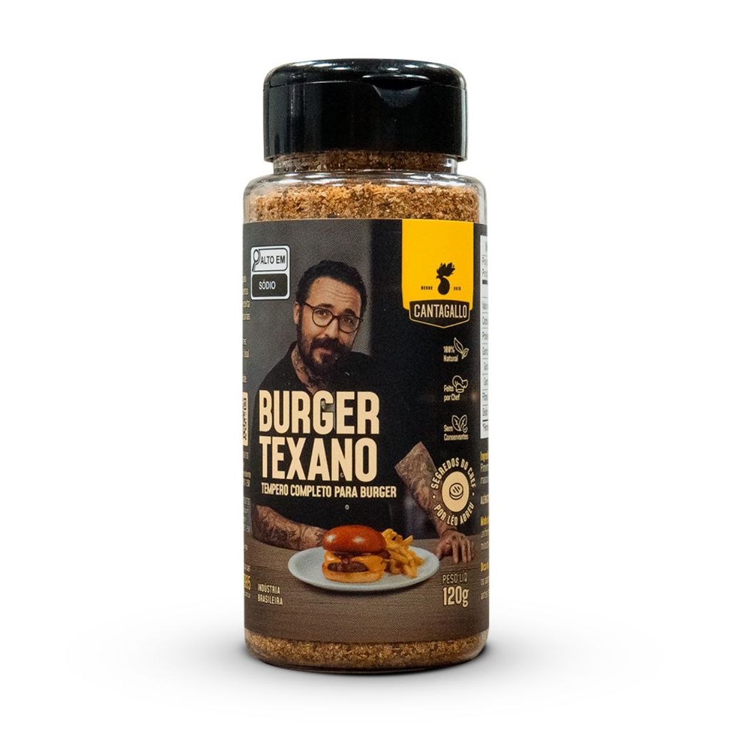Tempero Completo Burger Texano CantaGallo por Léo Abreu 120g - Para Hambúrguer