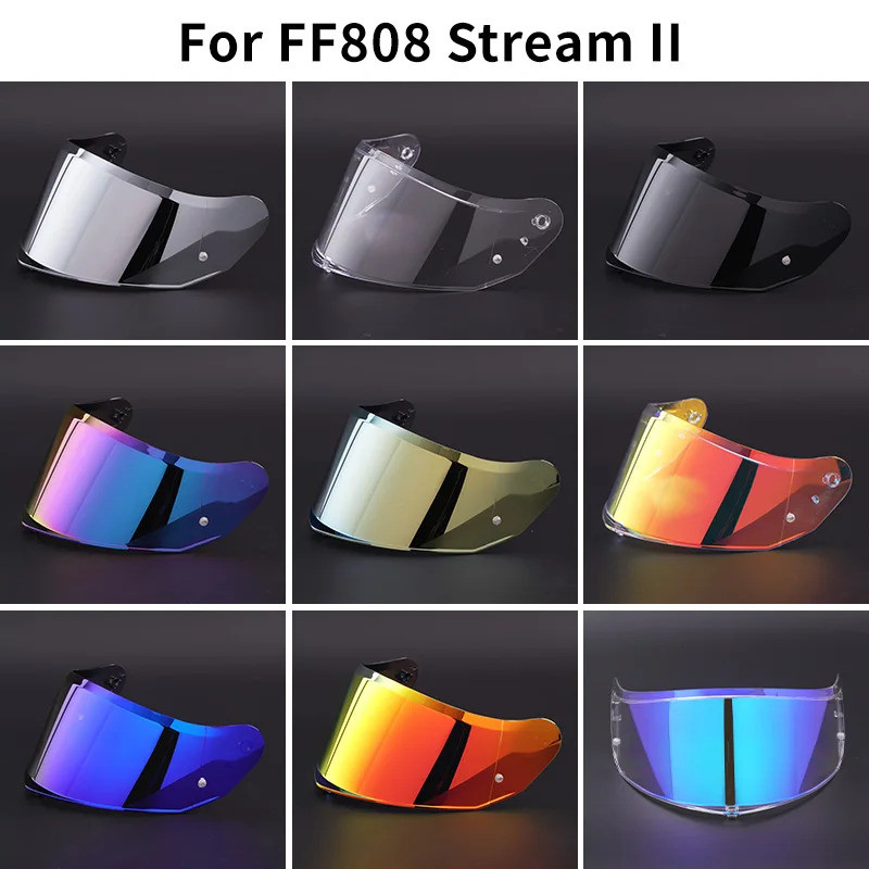[2025NOVO] Viseira para Capacete LS2 FF808 Stream II, Lente de Substituição, Acessórios para Motocicleta, Capacete Casco