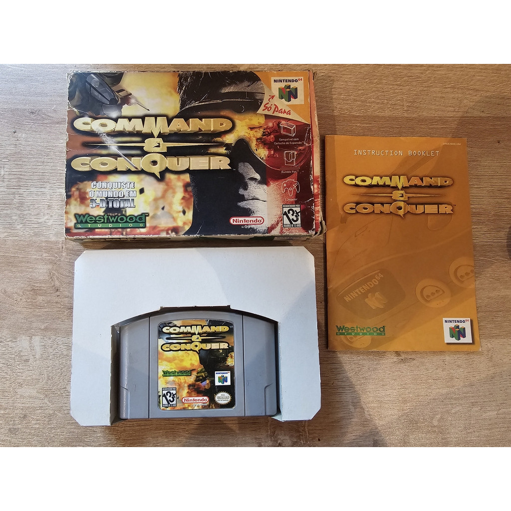 Nintendo 64 :: Command & Conquer Caixa Gradiente N64