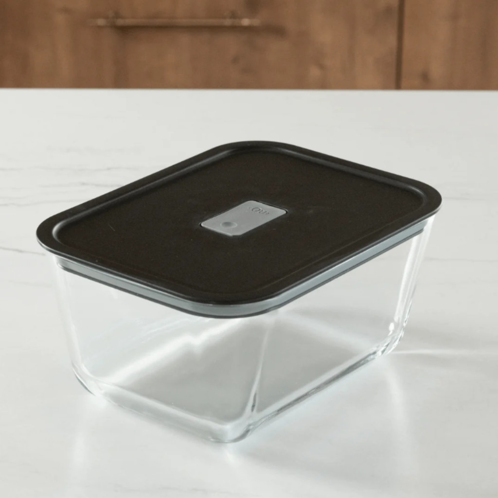 Pote De Vidro Hermético De Vidro Fresh Lock Com Tampa 2,4L Marmita Vasilha Tijela Moderno Casa