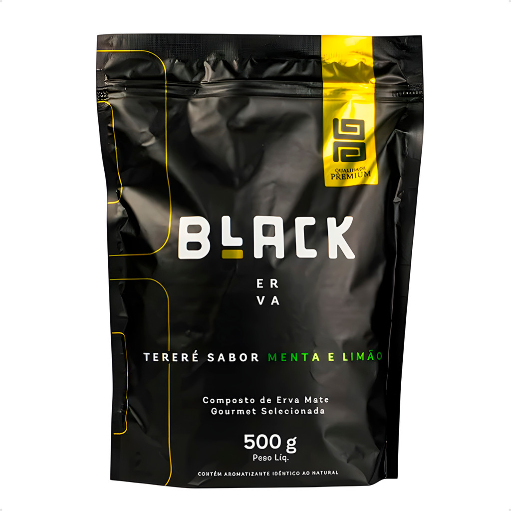 Erva Mate para Tereré Black Erva Menta E Limão 500g Premium