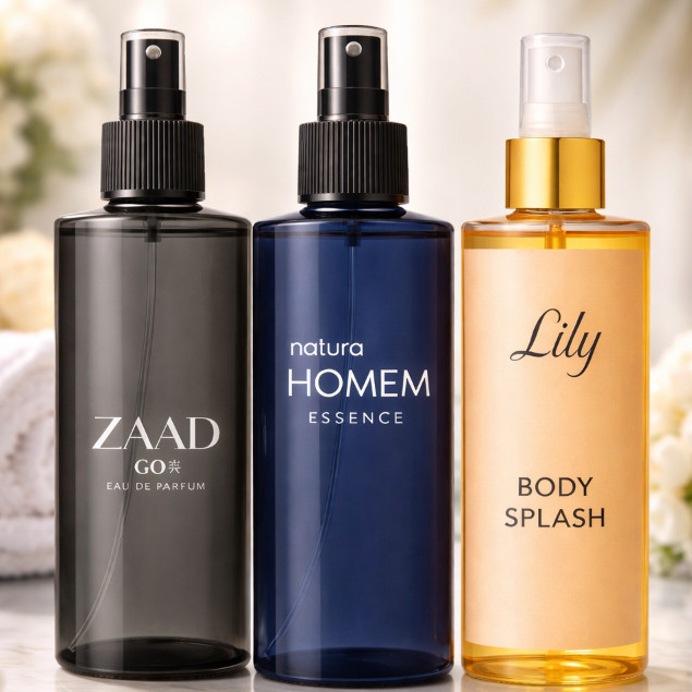 Kit Perfumes Premium Masculino e Feminino Homem Zaad e Lily Longa Duração