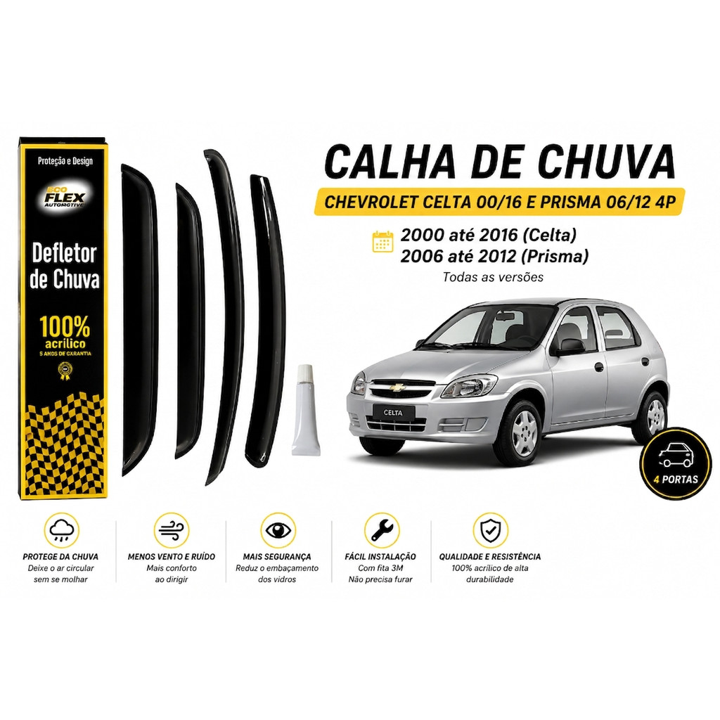 Calha de Chuva CELTA 00/16 E PRISMA 06/12 4P 30.008A