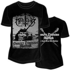 Music.Soul Camiseta Unissex Marduk Panzer Division Estampa Metal Extremo Confortável Poderosa Estilosa Casual
