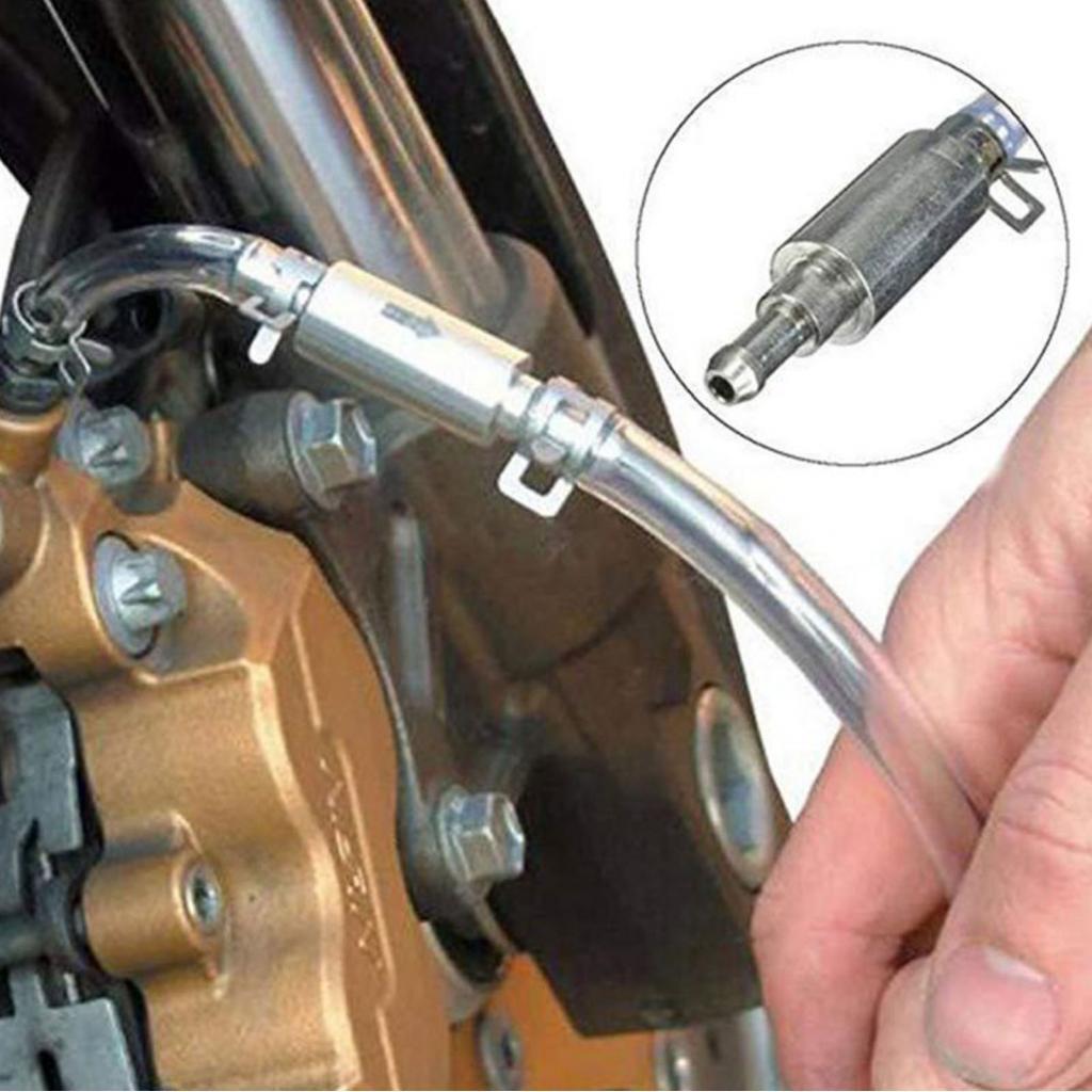 carworld-BR fangzi sangrador mangueira ferramenta de freio hidráulico com fechadura sangramento de fluido automotivo