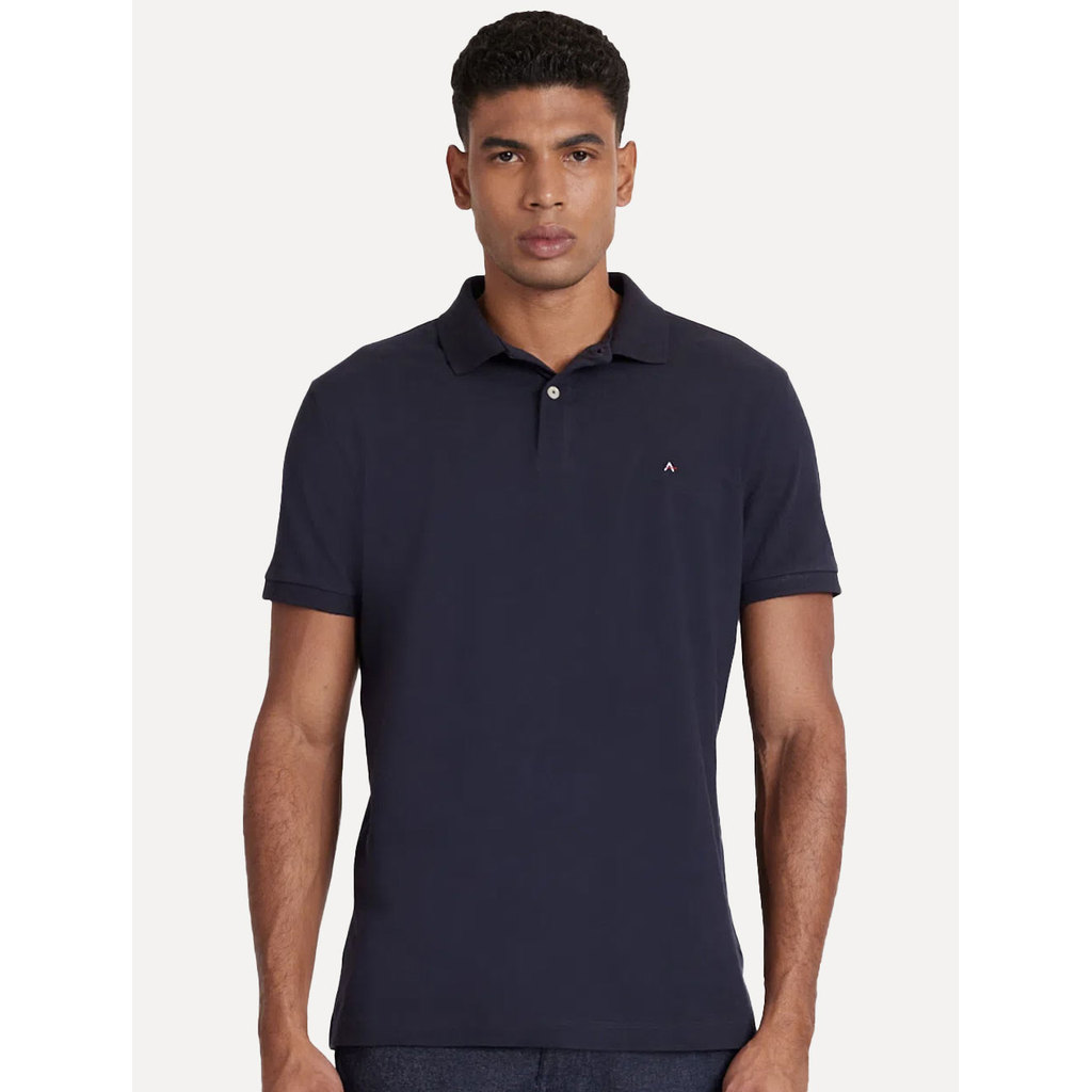 Polo Aramis Original Masculina Basic Piquet Light Logo Azul Marinho