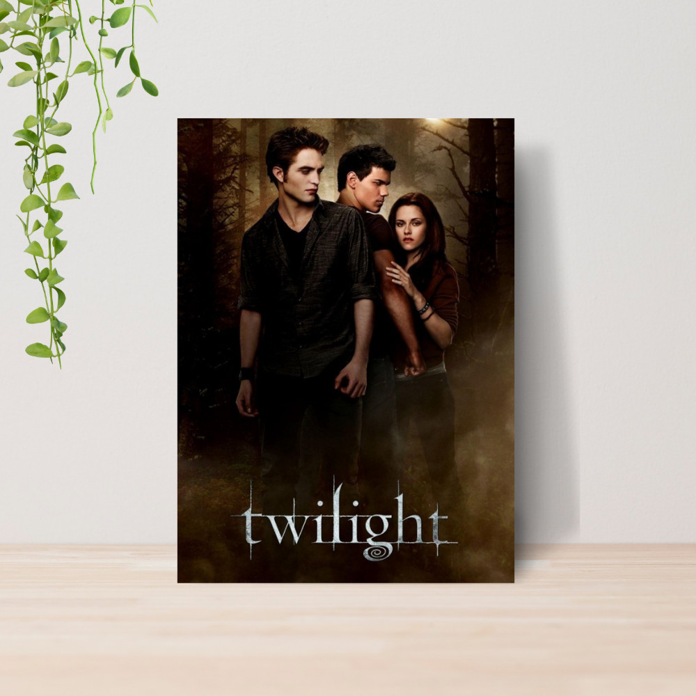 Quadro Decorativo Crepúsculo Filme Twilight Saga Romance 02 | Placa 20x28 Poster Decoração Quarto Sala