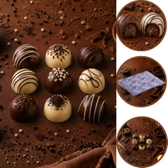 1~10 Forma Simples Bombom Grande (CHOCO)