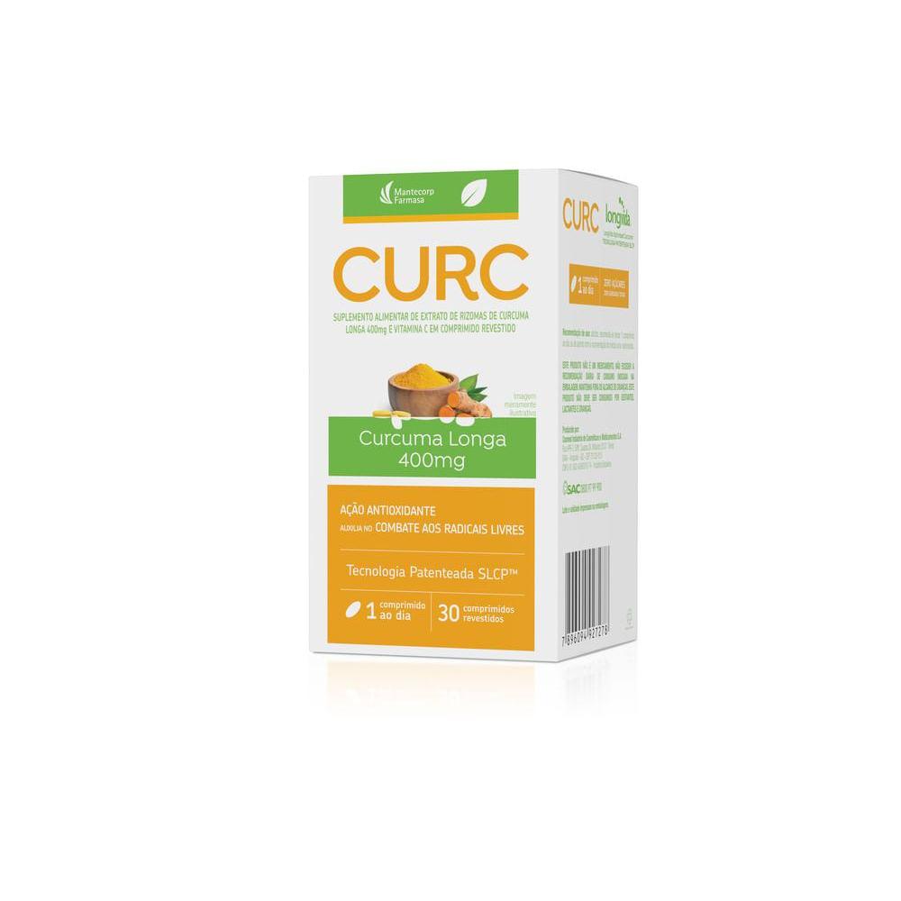 Suplemento Alimentar CURC - Cúrcuma Longa 30 comprimidos