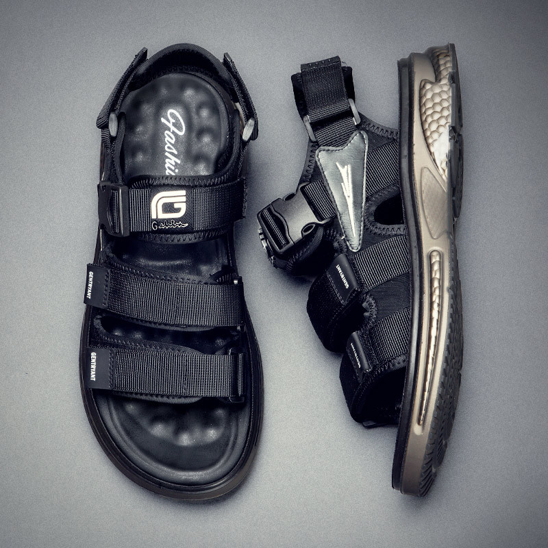 Sandálias masculinas 2025 novo estilo na moda verão exterior Wear antiderrapante sola grossa lazer esportes juventude sa