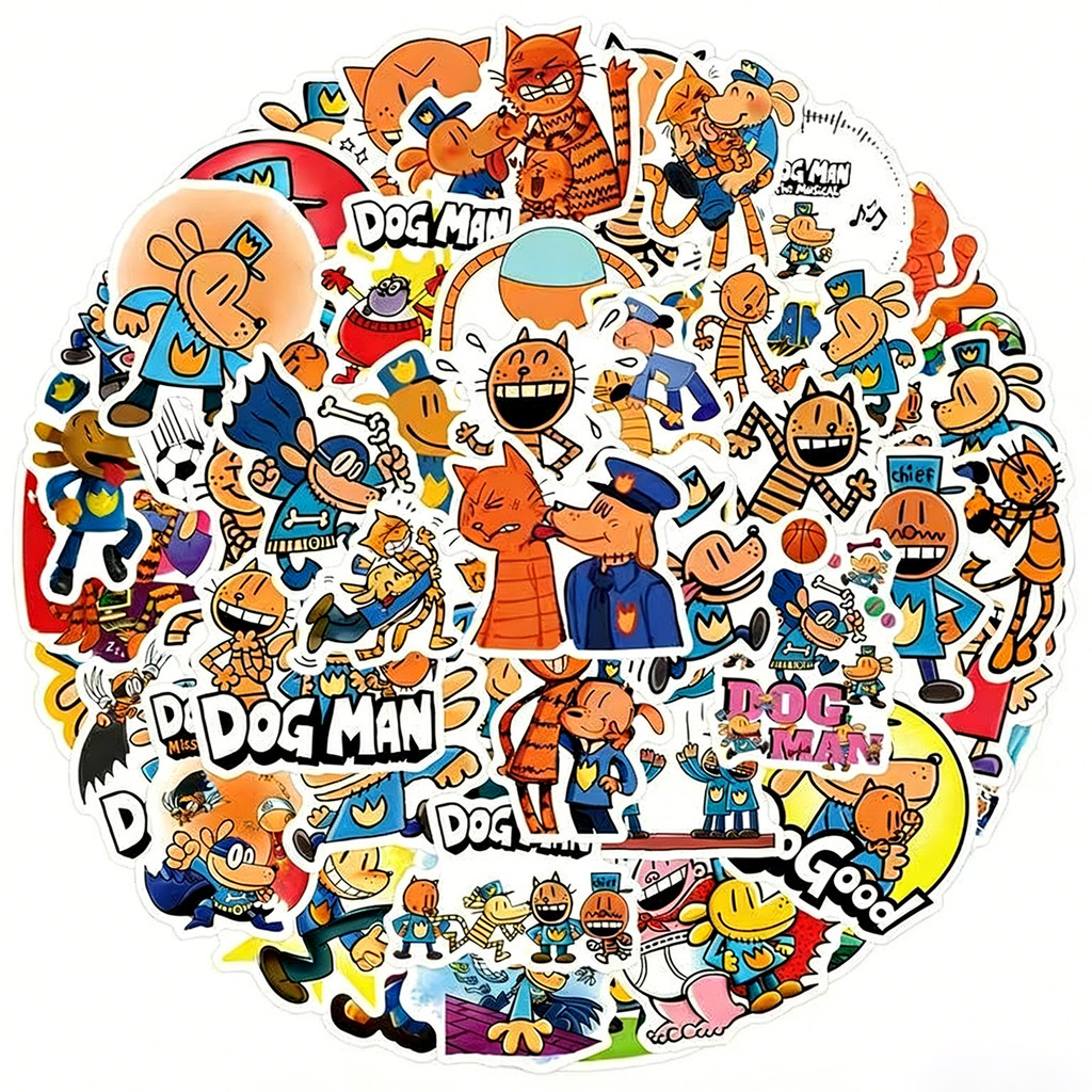 Detetive cão quadrinhos adesivos cão homem adesivos à prova dwaterproof água portátil bagagem decoração adesivos copo de