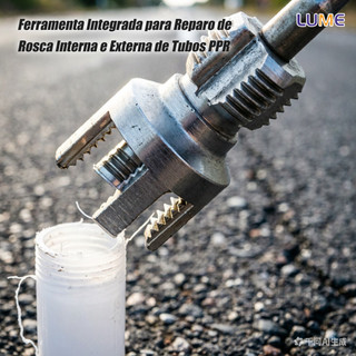 Rosqueador Abridor Interno e Externo para Tubos de PVC 1/2" e 3/4"   Compatível com Furad…