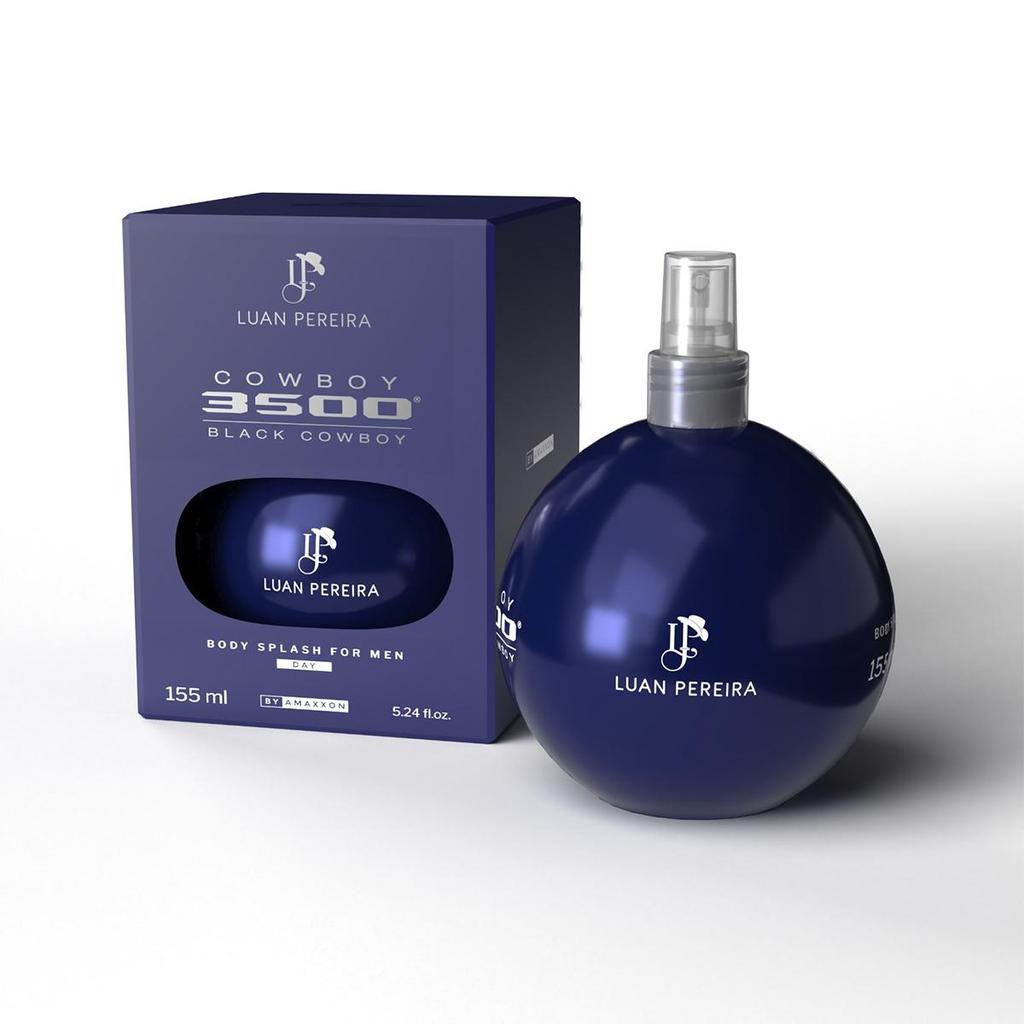 Kit Perfume e Body Splash Masculino Cowboy 3500 Day Luan Pereira Amaxxon