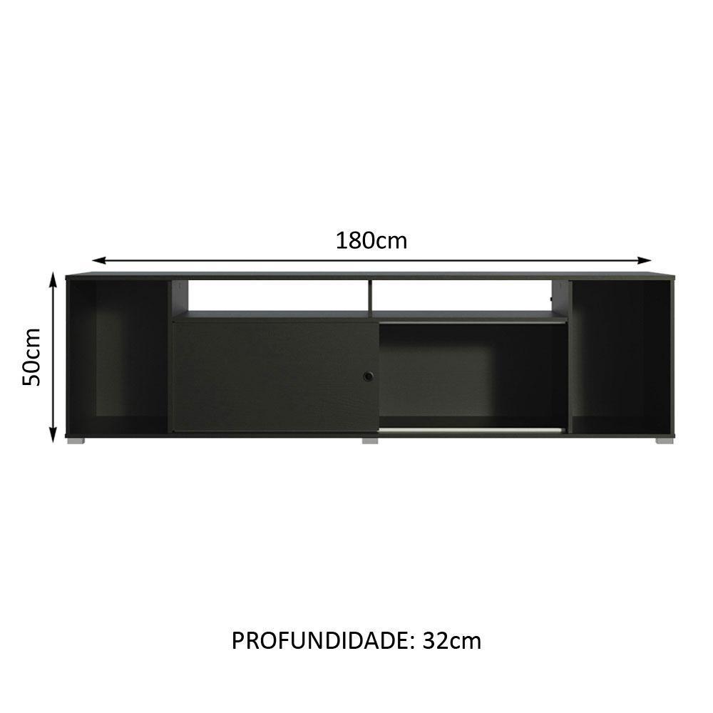 Rack para TV até 65 Polegadas Madesa Cancun - Preto · foto 2