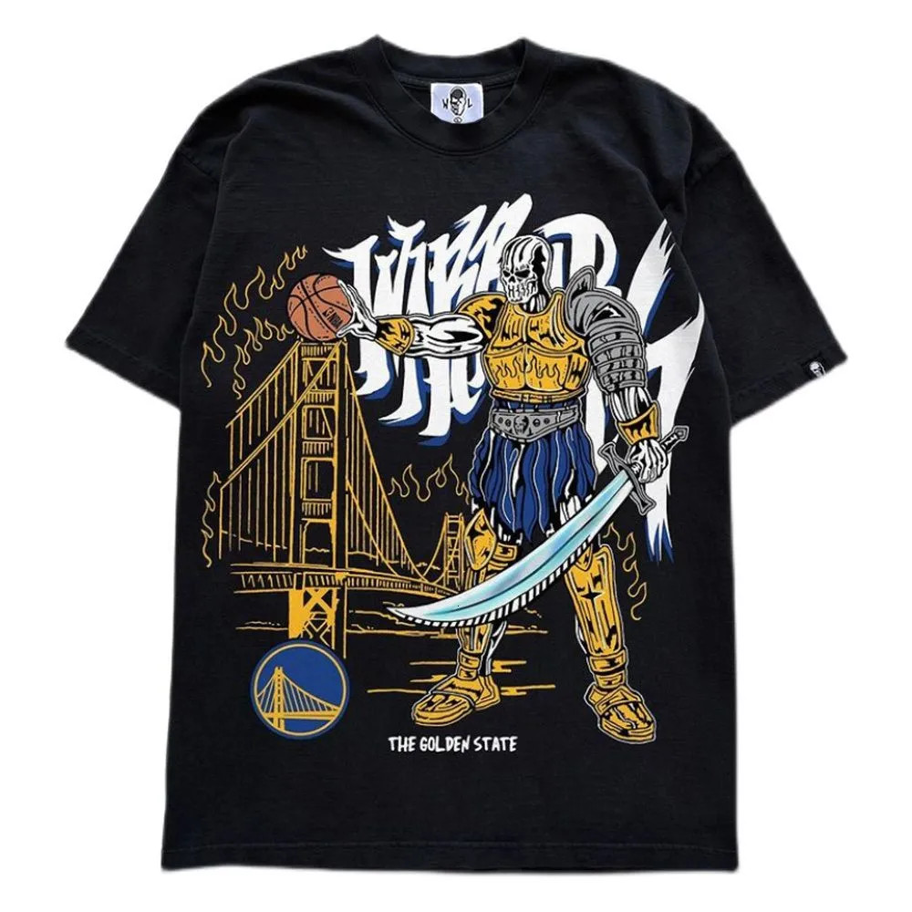 Camiseta Oversized Masculina Feminina Estampada Golden State Warriors Guerreiro Streetwear Basquete