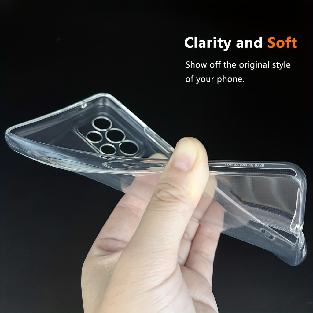 Capa Transparente TPU Anti-Choque Anti-Amarelamento para Samsung Galaxy A52s A52 A22s A22 A32 A42 A72 A12 A02s 5G Slim C
