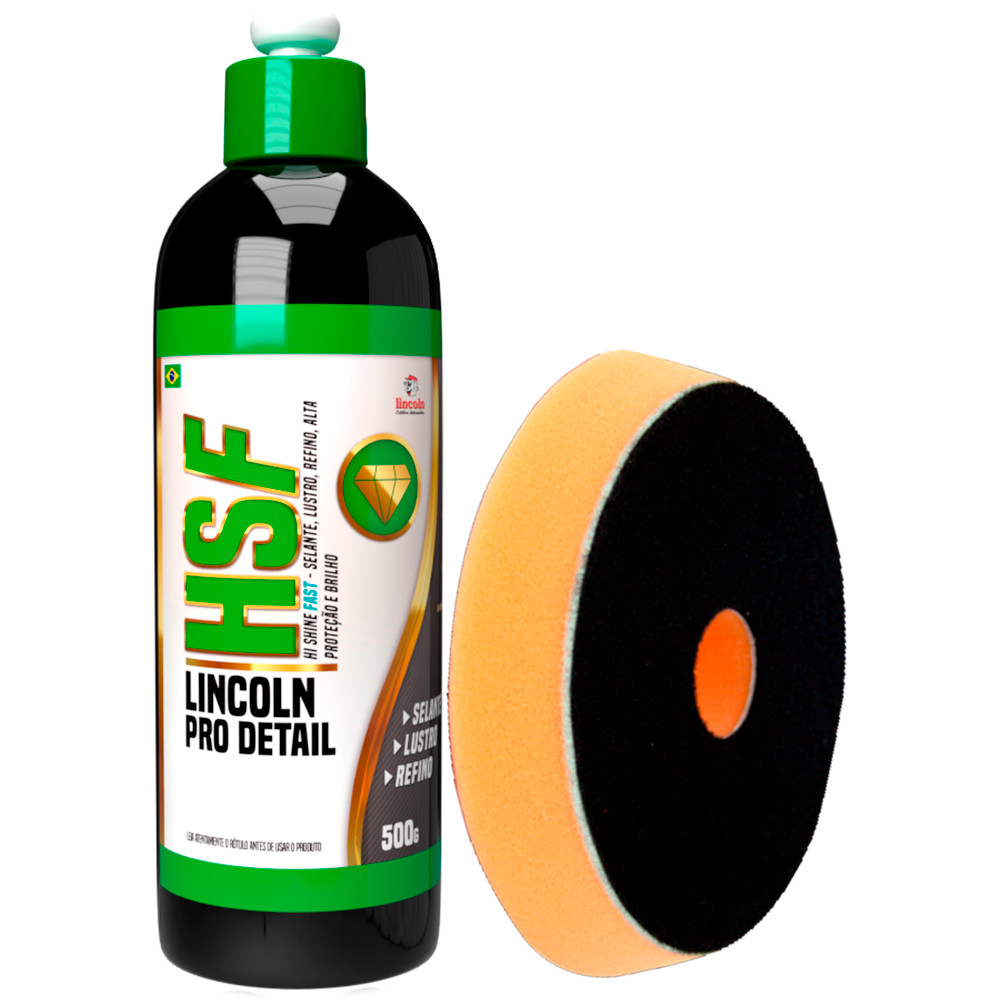 Kit Hi Shine Fast Lincoln Boina 6'' Laranja Leve Refino