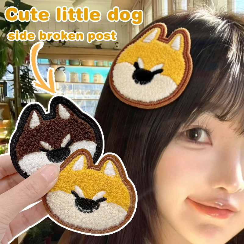 5/3/1Pcs Shiba Inu Shaped Bangs Magic Tape-Cabelo Fixo Sem Vestígios-Padrão De Cachorro-Almofada De Adesivos De-Ferramen