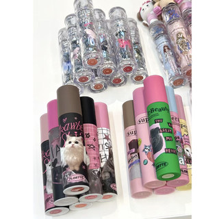 [Estoque pronto] FLORTTE/Flor Lolia Lip Glaze Monster Meria Milk Cake Lip Cream Lip Gloss Lip Gloss Lip Mud Fine Flash
