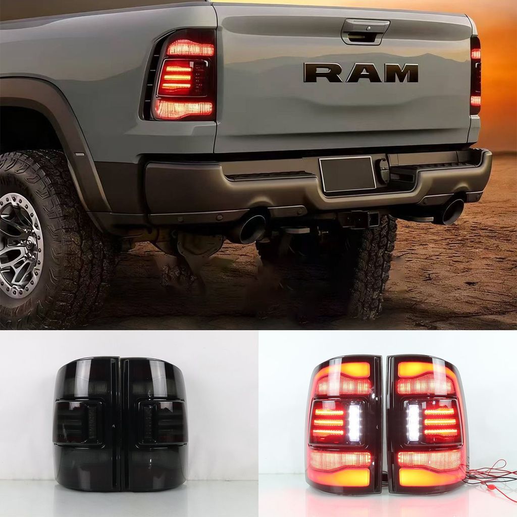 Para Dodge Ram 1500 2009-2026 Conjunto De Luz Traseira LED Com Sinal De Mudança De Direção Fluindo