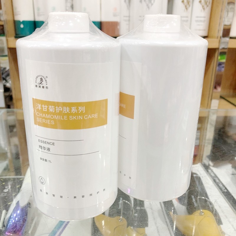 Essência hidratante para salão de beleza, 1.000ml, garrafa grande, salão de beleza, Jiazhou, flor de cerejeira, camomila