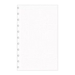 Bloco refil grande pontilhado branco 120g com 30 folhas CIRG4006 Caderno Inteligente