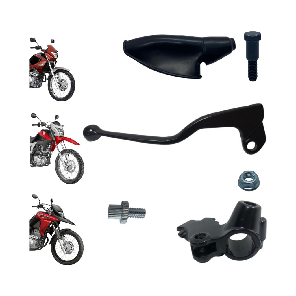 Kit Manete Embreagem + Manicoto + Capa Nx400 Falcon Bros125 150 160 Xr250 Tornado