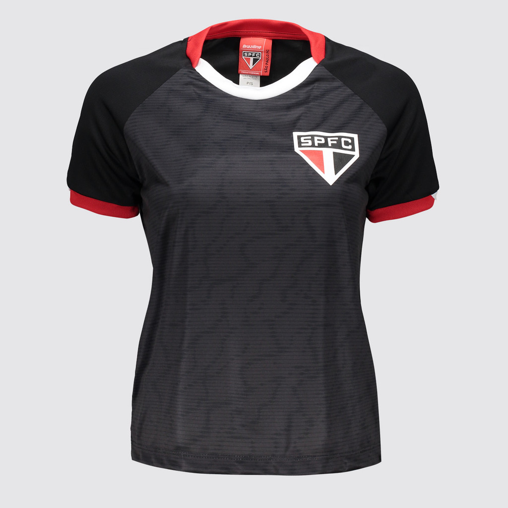 Camisa São Paulo Entoar Feminina Preta