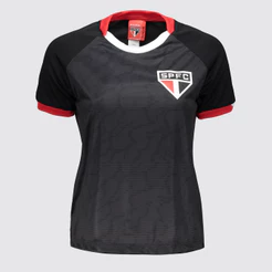 Camisa São Paulo Entoar Feminina Preta