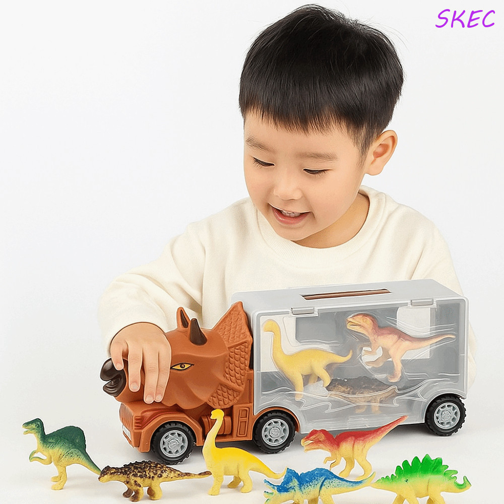 Brinquedo De Carro De Engenharia SKEC , Caminhão De Brinquedos De Construção De Veículos Móveis Polícia , Transportador